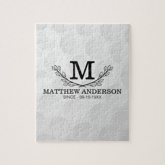 Aangepaste Golf Ball Pattern Name Monogram Age Legpuzzel (Verticaal)