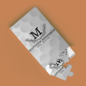 Aangepaste Golf Ball Pattern Name Monogram Age Legpuzzel