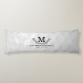 Aangepaste Golf Ball Pattern Name Monogram Age Lichaamskussen (Voorkant)