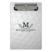 Aangepaste Golf Ball Pattern Name Monogram Age Mini Klembord (Voorkant)