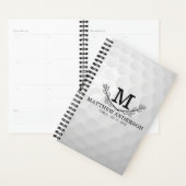 Aangepaste Golf Ball Pattern Name Monogram Age Planner (Display)