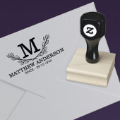 Aangepaste Golf Ball Pattern Name Monogram Age Rubberstempel