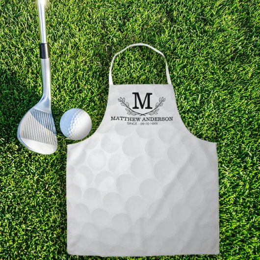 Aangepaste Golf Ball Pattern Name Monogram Age Schort