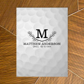 Aangepaste Golf Ball Pattern Name Monogram Age Tafelkleed
