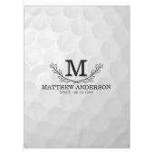 Aangepaste Golf Ball Pattern Name Monogram Age Tafelkleed (Voorkant)