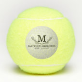 Aangepaste Golf Ball Pattern Name Monogram Age Tennisballen (Voorkant)