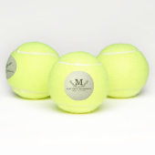 Aangepaste Golf Ball Pattern Name Monogram Age Tennisballen (Multi)