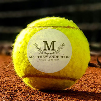 Aangepaste Golf Ball Pattern Name Monogram Age Tennisballen