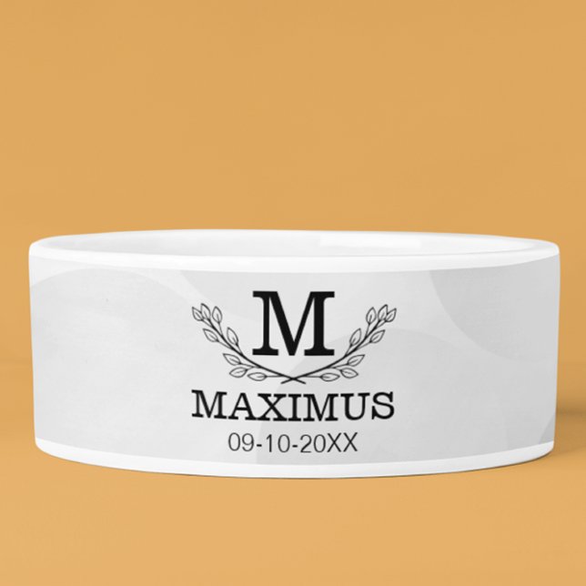 Aangepaste Golf Ball Pattern Name Monogram Age Voerbakje (Creator heeft geüpload)