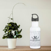 Aangepaste Golf Ball Pattern Name Monogram Age Waterfles