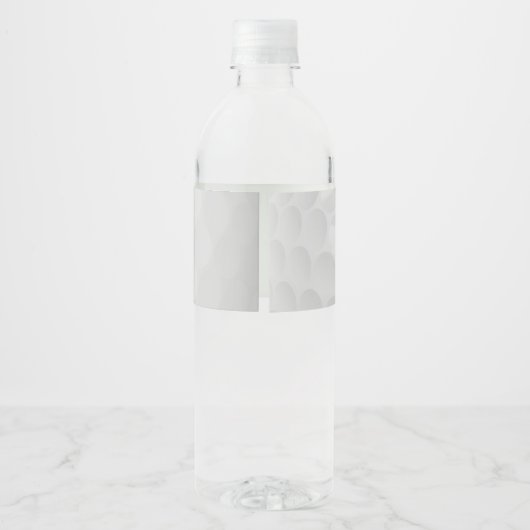 Aangepaste Golf Ball Pattern Name Monogram Age Waterfles Etiket (Achterkant)