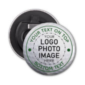 Aangepaste Golf Ball Photo Logo Custom Button Flesopener (Voorkant)