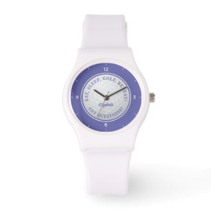 Aangepaste Golf Ball Sports Golfer Quote Zeer Peri Horloge