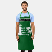 Aangepaste Golf BBQ Schort – Gepersonaliseerde Gol (Gedragen)