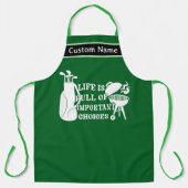 Aangepaste Golf BBQ Schort – Gepersonaliseerde Gol (Voorkant)