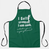 Aangepaste Golf BBQ Schort, Superpower Humor Chef Schort (Voorkant)