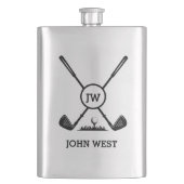 Aangepaste Golf Classic Flask Flacon (Voorkant)