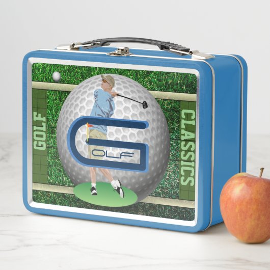 Aangepaste Golf Classics On-Field Metal Lunchbox (In situ)