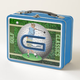 Aangepaste Golf Classics On-Field Metal Lunchbox