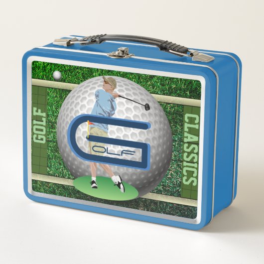 Aangepaste Golf Classics On-Field Metal Lunchbox (Voorkant)