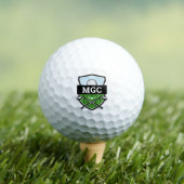 Aangepaste Golf Club Crest Monogram Golfballen (Insitu Shirt)