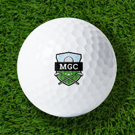 Aangepaste Golf Club Crest Monogram Golfballen