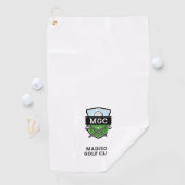 Aangepaste Golf Club Crest Monogram Golfhanddoek (Insitu)