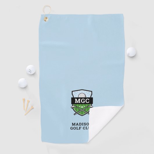 Aangepaste Golf Club Crest Monogram Golfhanddoek (Insitu)