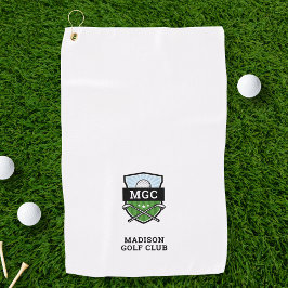 Aangepaste Golf Club Crest Monogram Golfhanddoek