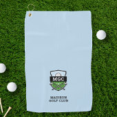 Aangepaste Golf Club Crest Monogram Golfhanddoek