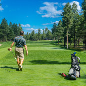 Aangepaste Golf Club Foto Muur Klok