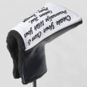 Aangepaste Golf Club HeadCovers, gepersonaliseerd Golfheadcover (3/4 voorkant)