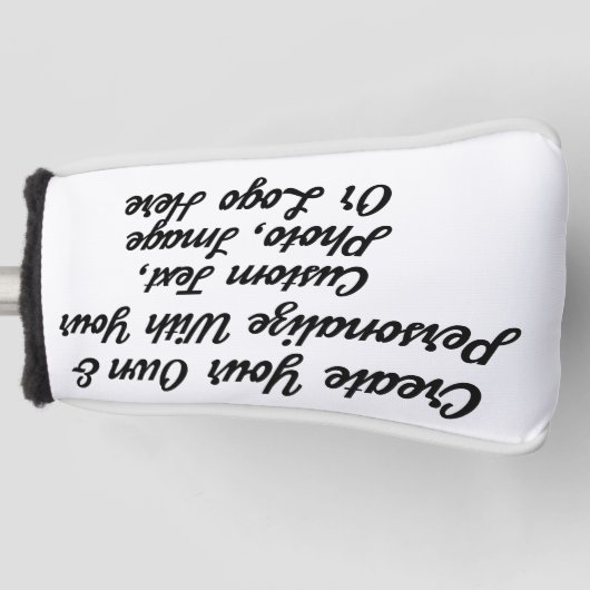 Aangepaste Golf Club HeadCovers, gepersonaliseerd Golfheadcover (Voorkant)