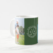 Aangepaste Golf Club Logo Gepersonaliseerde Monogr Koffiemok (Voorkant links)