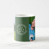 Aangepaste Golf Club Logo Gepersonaliseerde Monogr Koffiemok (Center)