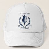 Aangepaste Golf Club Name Classic Trucker Pet (Voorkant)