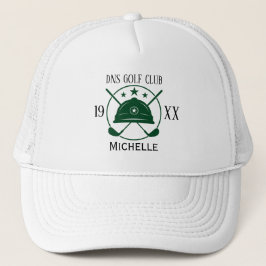 Aangepaste Golf Club Name Classic Trucker Pet