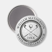 Aangepaste Golf Club Name Golf Ball Stamp Magneet (Voorkant / Achterkant)