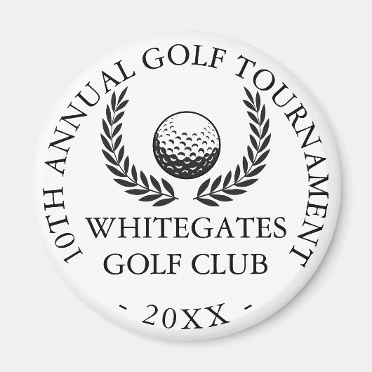 Aangepaste Golf Club Toernooi Magneet (Voorkant)