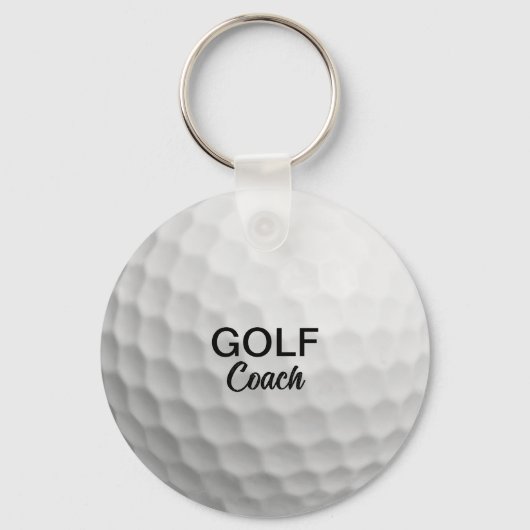 Aangepaste Golf Coach Keepsake Sleutelhanger (Voorkant)