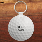 Aangepaste Golf Coach Keepsake Sleutelhanger (Voorkant)