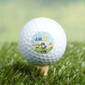 Aangepaste Golf Course Golf Balls met Gnome Golfer Golfballen (Insitu Shirt)