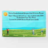 Aangepaste golf driving range zakelijke landschaps spandoek (Horizontaal)