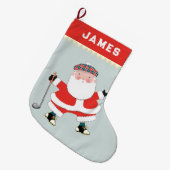 Aangepaste Golf Grote kerstinslag Kerstsok (Voorkant (Hangend))