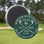 Aangepaste Golf Hole In One Smaragdgroen Magneet