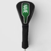 Aangepaste golf hoofd cover met bierfles logo (Voorkant)