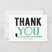 Aangepaste Golf-kaart voor bedankt (Voorkant)