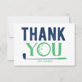 Aangepaste Golf-kaart voor bedankt (Voorkant)