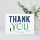 Aangepaste Golf-kaart voor bedankt (Staand voorkant)