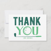 Aangepaste Golf-kaart voor bedankt (Voorkant)